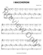 I Maccheroni piano sheet music cover